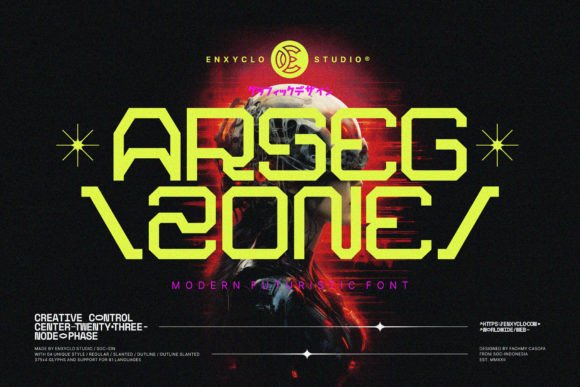 Arsegzone: A Futuristic Display Font That Elevates Real Branding Work