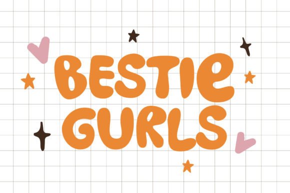 Bestie Gurls Font: Playful Display Type for Digital Branding
