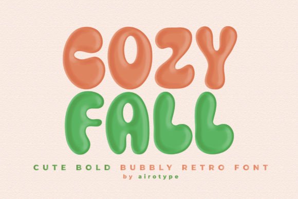 Cozy Fall: A Playful Retro Display Font for Digital Branding
