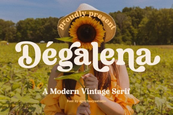Degalena: A Modern Vintage Serif for Editorial Impact