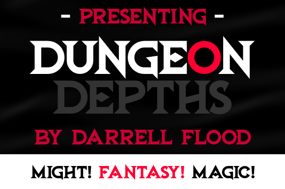 Dungeon Depths: A Sharp, Angular Display Font for Fantasy Campaigns