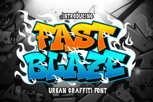 Fast Blaze: A Bold Urban Display Font for Handmade Creators