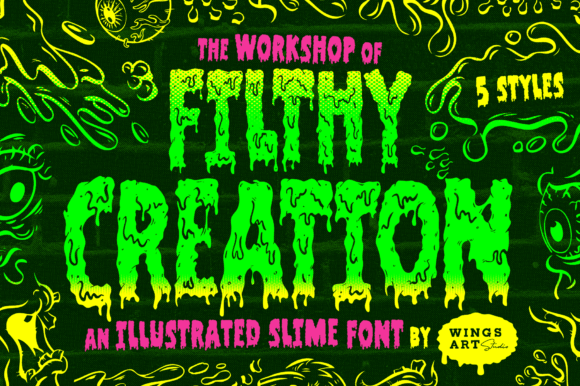Filthy Creation: A Playful Display Font That Elevates Real Branding