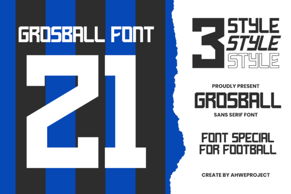Grosball Display Font for Bold, Sporty Branding