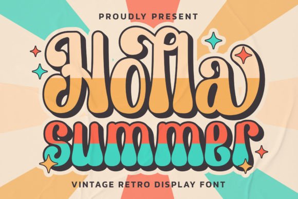 Holla Summer: A Vintage Display Font for Real Business Branding