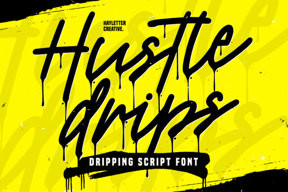 Hustle Drips: A Bold Display Font for Scroll-Stopping Campaigns