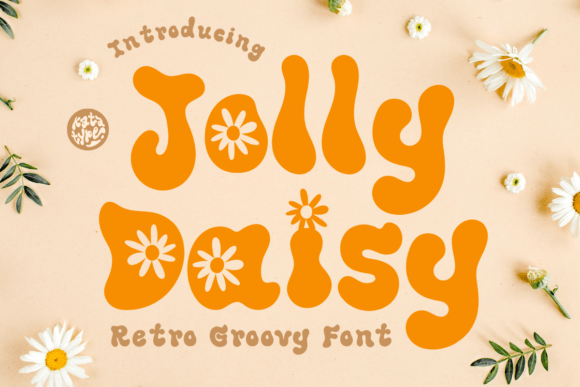 Jolly Daisy: A Retro Groovy Display Font That Delivers Personality