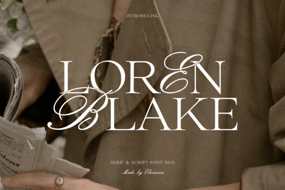 Loren Blake Duo: A Refined Serif Script Font for Distinctive Branding