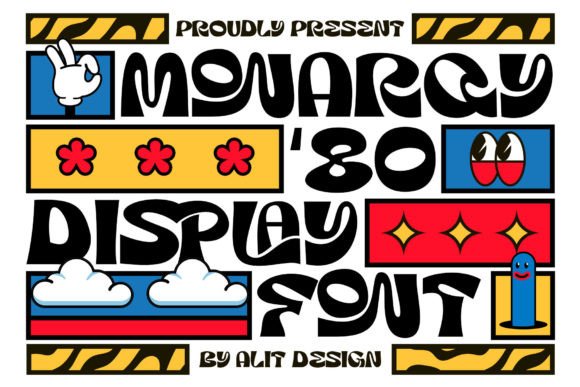 Monarqy: A Funky Retro Display Font for Handmade Brands
