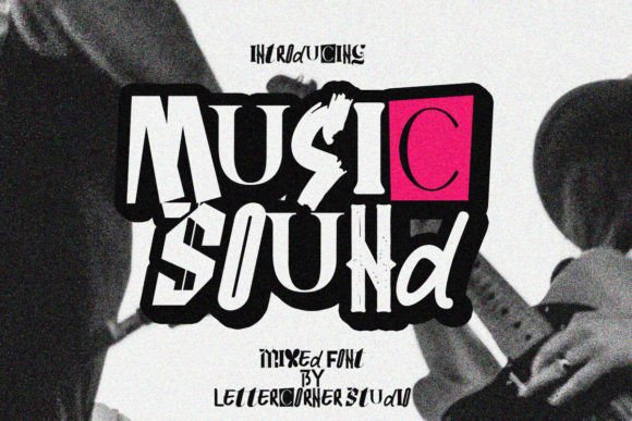 Music Sound Font: A Bold, Retro Display Typeface for Small Business Branding