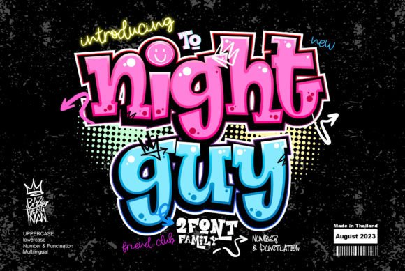 Night Guy: A Bold Graffiti Display Font That Actually Works