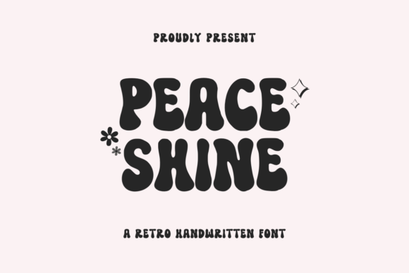 Peace Shine: A Retro Groovy Display Font That Actually Works