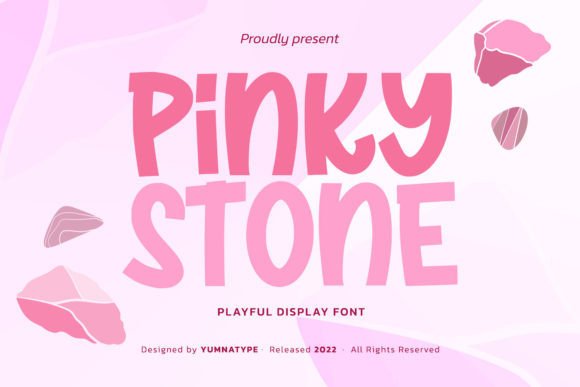 Pinky Stone Font: Feminine, Fun & Perfect for Handmade Labels & Invitations
