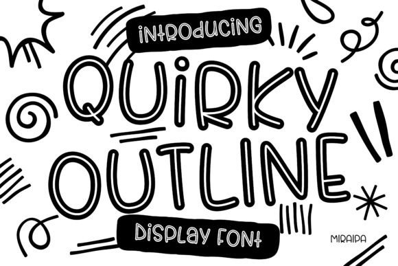 Quirky Outline Font: A Playful Display Typeface That Actually Works