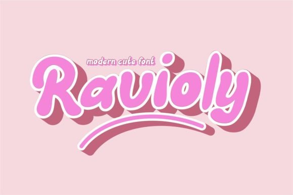 Ravioly Font: A Playful Display Typeface for Headlines & Logos