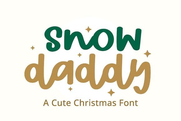 Snow Daddy: A Friendly Handwritten Display Font for Digital Brands