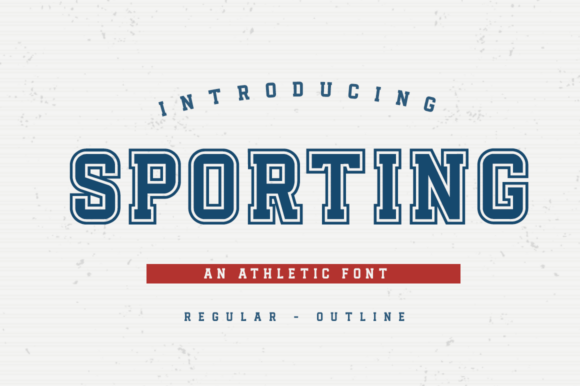 Sporting Font: Bold, Playful Display Type for Crafters & Sellers