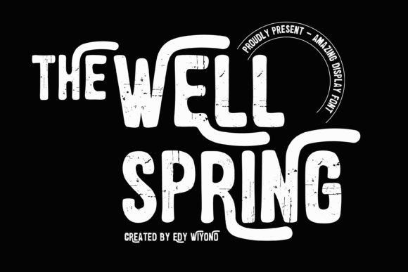 The Wellspring: A Distressed Display Font for Editorial Impact