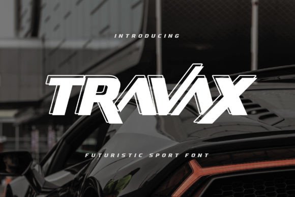 Travax: A Futuristic Display Font That Elevates Real Small Business Branding