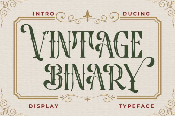 Vintage Binary: A Display Font That Builds Brand Trust