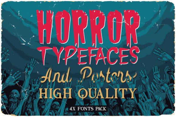 Vintage Horror Movies Bundle: A Display Font That Sets the Mood