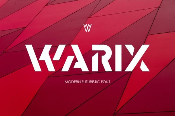 Warix: A Futuristic Display Font for Digital Brand Identity